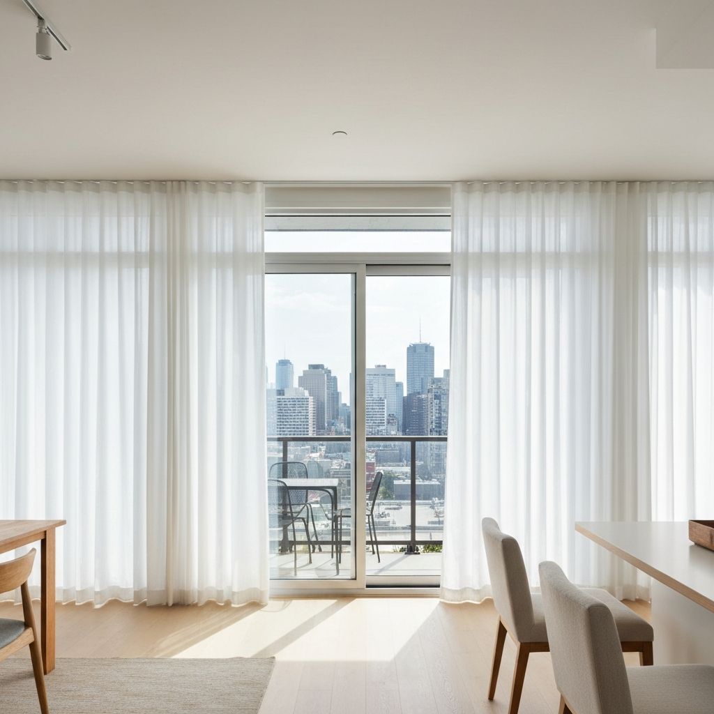Patio door curtains