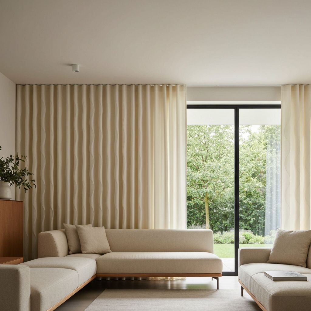Motorized ripple curtains